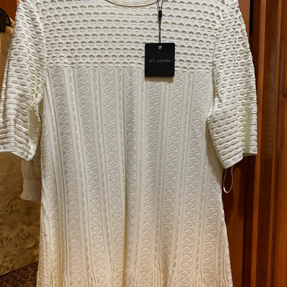 St.John white dress.